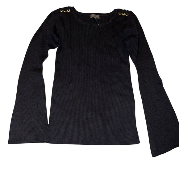 The Limited Black Embellished Crew Neck Sweater NWOT - Picture 1 of 5